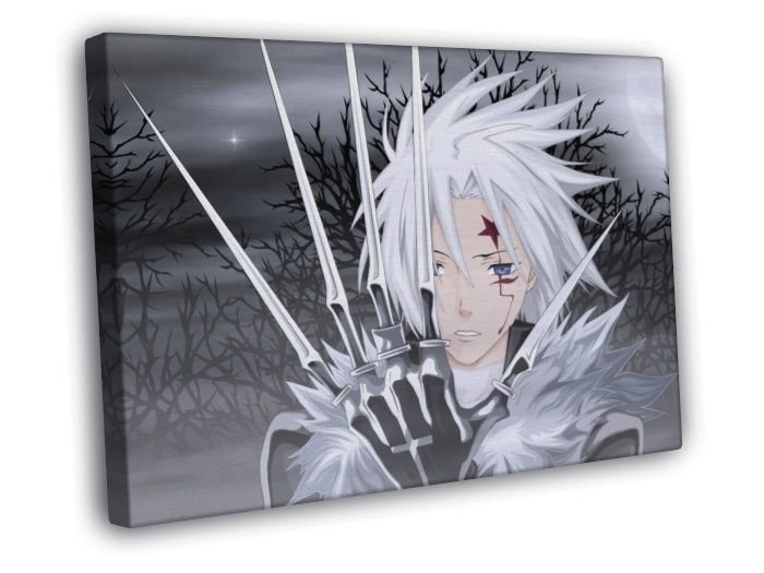 Allen Walker D.Gray-man Anime Manga Art  20x16 inch FRAMED CANVAS WALL PRINT