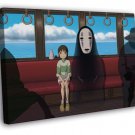 Spirited Away Ogino Chihiro Bou No-Face Anime Movie  20x16 inch FRAMED CANVAS WALL PRINT