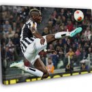 Paul Pogba Air Jump Rain FC Juventus Soccer Football  20x16 inch FRAMED CANVAS WALL PRINT