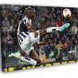 Paul Pogba Air Jump Rain FC Juventus Soccer Football 20x16 inch FRAMED CANVAS WALL PRINT
