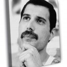 Queen Freddie Mercury Rare BW Portrait Rock Band  20x16 inch FRAMED CANVAS WALL PRINT