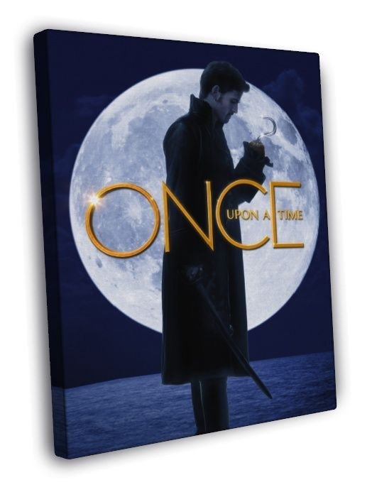 Once Upon A Time Hook TV Series WALL  20x16 inch FRAMED CANVAS PRINT