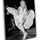 Marilyn Monroe White Dress Retro Vintage WALL  20x16 inch FRAMED CANVAS PRINT
