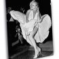 Marilyn Monroe White Dress Retro Vintage WALL  20x16 inch FRAMED CANVAS PRINT