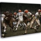 Jim Brown Cleveland Browns Classic Football WALL  20x16 inch FRAMED CANVAS PRINT