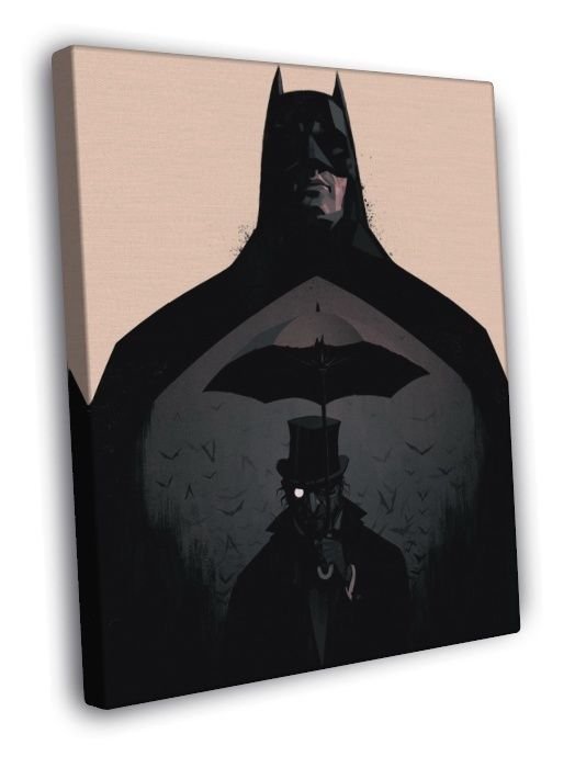 Batman Dark Knight Cool Art Artwork WALL  20x16 inch FRAMED CANVAS PRINT