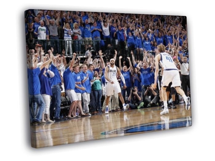 Vince Carter Game Winner Dallas Basketball WALL  20x16 inch FRAMED CANVAS PRINT