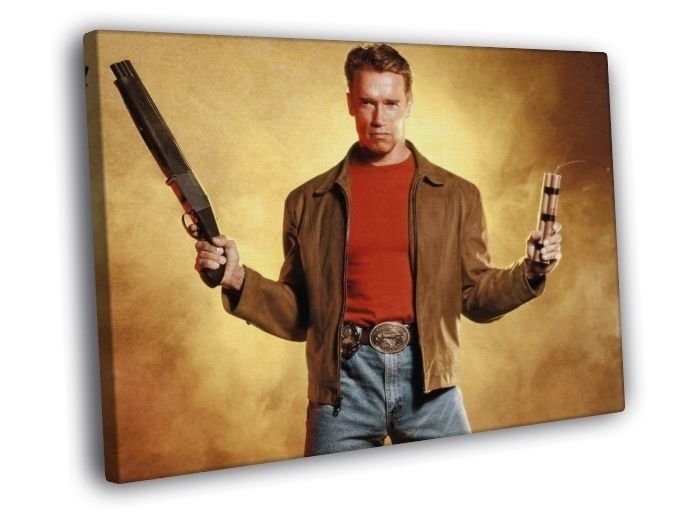 Arnold Schwarzenegger Last Action Hero Movie  20x16 inch FRAMED CANVAS WALL PRINT