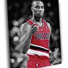 Damian Lillard Portland Trail Blazers BW WALL  20x16 inch FRAMED CANVAS PRINT