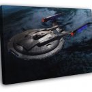 Star Trek Starship Enterprise Spacecraft NX-01  20x16 inch FRAMED CANVAS WALL PRINT
