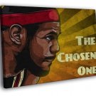 LeBron James The Chosen One King Miami Heat  20x16 inch FRAMED CANVAS WALL PRINT