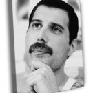Queen Freddie Mercury Rare BW Portrait Rock Band  20x16 inch FRAMED CANVAS WALL PRINT