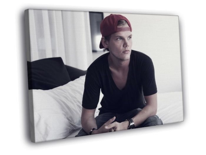 Avicii DJ Rare WALL  20x16 inch FRAMED CANVAS PRINT