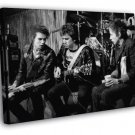 Sex Pistols Rare Sid Vicious Guitars Punk Rock Band  20x16 inch FRAMED CANVAS WALL PRINT