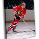 Bobby Hull Chicago Blackhawks Retro Hockey  20x16 inch FRAMED CANVAS WALL PRINT