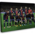 FC Barcelona Club Team Squad Catalonia Barca  20x16 inch FRAMED CANVAS WALL PRINT