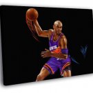 Charles Barkley Painting Phoenix Suns Retro WALL  20x16 inch FRAMED CANVAS PRINT