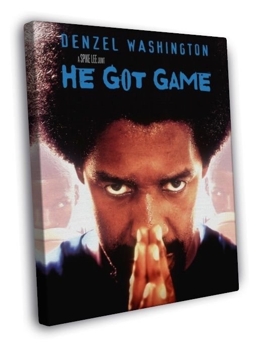 Denzel Washington He Got Game Movie Spike Lee  20x16 inch FRAMED CANVAS WALL PRINT