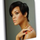Rihanna Beautiful Portrait R&B Pop Music Rare  20x16 inch FRAMED CANVAS WALL PRINT