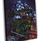 Teenage Mutant Ninja Turtles Cool Art TMNT WALL  20x16 inch FRAMED CANVAS PRINT