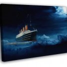 RMS Titanic Night Iceberg Amazing Painting Art WALL  20x16 inch FRAMED CANVAS PRINT