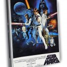 Star Wars Movie Vintage WALL  20x16 inch FRAMED CANVAS PRINT