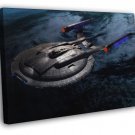 Star Trek Starship Enterprise Spacecraft NX-01  20x16 inch FRAMED CANVAS WALL PRINT