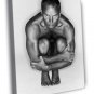 Sting Awesome Singer Retro Vintage BW WALL  20x16 inch FRAMED CANVAS PRINT