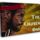 LeBron James The Chosen One King Miami Heat  20x16 inch FRAMED CANVAS WALL PRINT