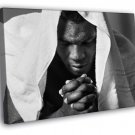 Mike Tyson Portrait Boxer BW  20x16 inch FRAMED CANVAS WALL PRINT