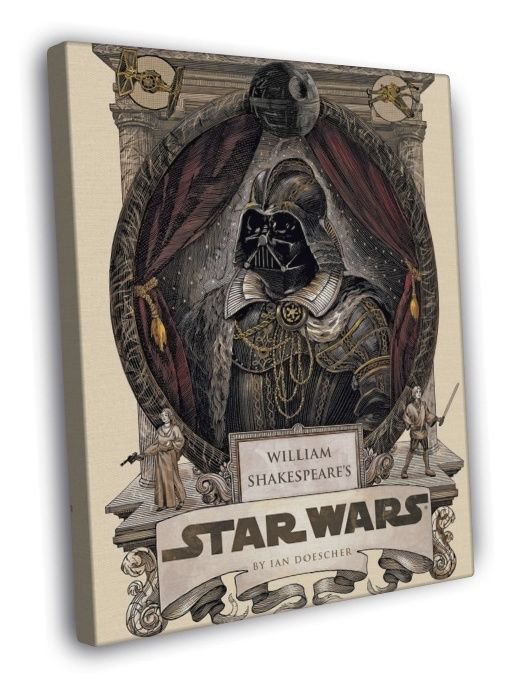 Darth Vader Steampunk Star Wars Art Artwork  20x16 inch FRAMED CANVAS WALL PRINT