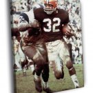 Jim Brown Cleveland Browns Classic WALL  20x16 inch FRAMED CANVAS PRINT