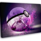 Mewtwo Pokeman Amazing Anime Art Pokeball  20x16 inch FRAMED CANVAS WALL PRINT
