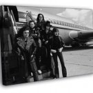 Deep Purple Amazing BW Retro Hard Rock Heavy Metal WALL  20x16 inch FRAMED CANVAS PRINT