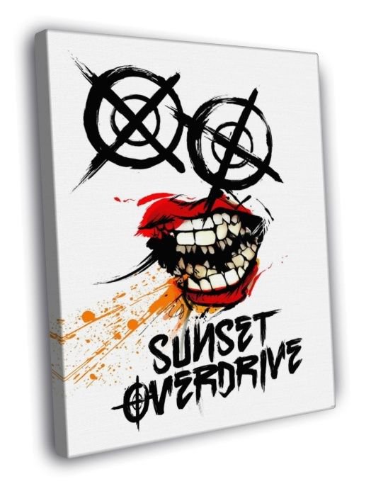 Sunset Overdrive Awesome Art Video Game WALL  20x16 inch FRAMED CANVAS PRINT