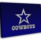 Dallas Cowboys Football Logo Hockey Sport Art WALL  20x16 inch FRAMED CANVAS PRINT
