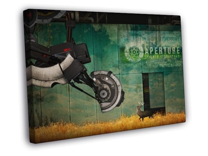 Portal 2 GLaDOS Aperture Science Laboratories  20x16 inch FRAMED CANVAS WALL PRINT