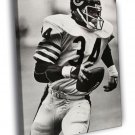 Walter Payton Chicago Bears Classic BW Sport  20x16 inch FRAMED CANVAS WALL PRINT
