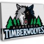 Minnesota Timberwolves Logo Sport Art WALL  20x16 inch FRAMED CANVAS PRINT