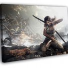 Tomb Raider Lara Croft Video Game  20x16 inch FRAMED CANVAS WALL PRINT