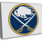 Buffalo Sabres Logo Hockey Sport Art WALL  20x16 inch FRAMED CANVAS PRINT