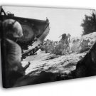 US Marines Troops Soldiers Japan Rare War WW2 Old  20x16 inch FRAMED CANVAS WALL PRINT