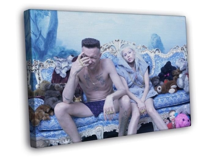 Die Antwoord Rap-Rave Band Ninja Yolandi Visser Music  20x16 inch FRAMED CANVAS WALL PRINT