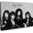 Queen Freddie Mercury Deacon Taylor Brian May BW Retro  20x16 inch FRAMED CANVAS WALL PRINT