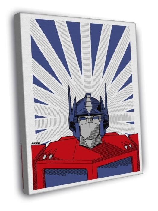 Optimus Prime G1 Transformers Generation 1 Art  20x16 inch FRAMED CANVAS WALL PRINT