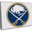 Buffalo Sabres Logo Hockey Sport Art WALL  20x16 inch FRAMED CANVAS PRINT