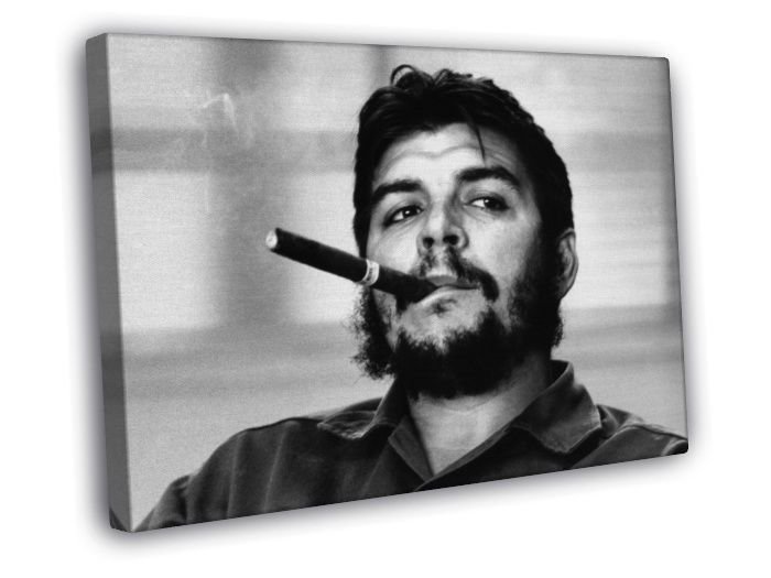 Ernesto Che Guevara Cigar Revolutionary Guerrilla WALL  20x16 inch FRAMED CANVAS PRINT