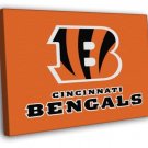 Cincinnati Bengals Football Logo Hockey Art  20x16 inch FRAMED CANVAS WALL PRINT