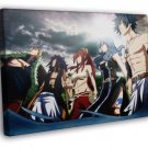Fairy Tail Characters Anime Manga Art  20x16 inch FRAMED CANVAS WALL PRINT