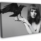 Karen Elson Portrait Music Singer BW  20x16 inch FRAMED CANVAS WALL PRINT